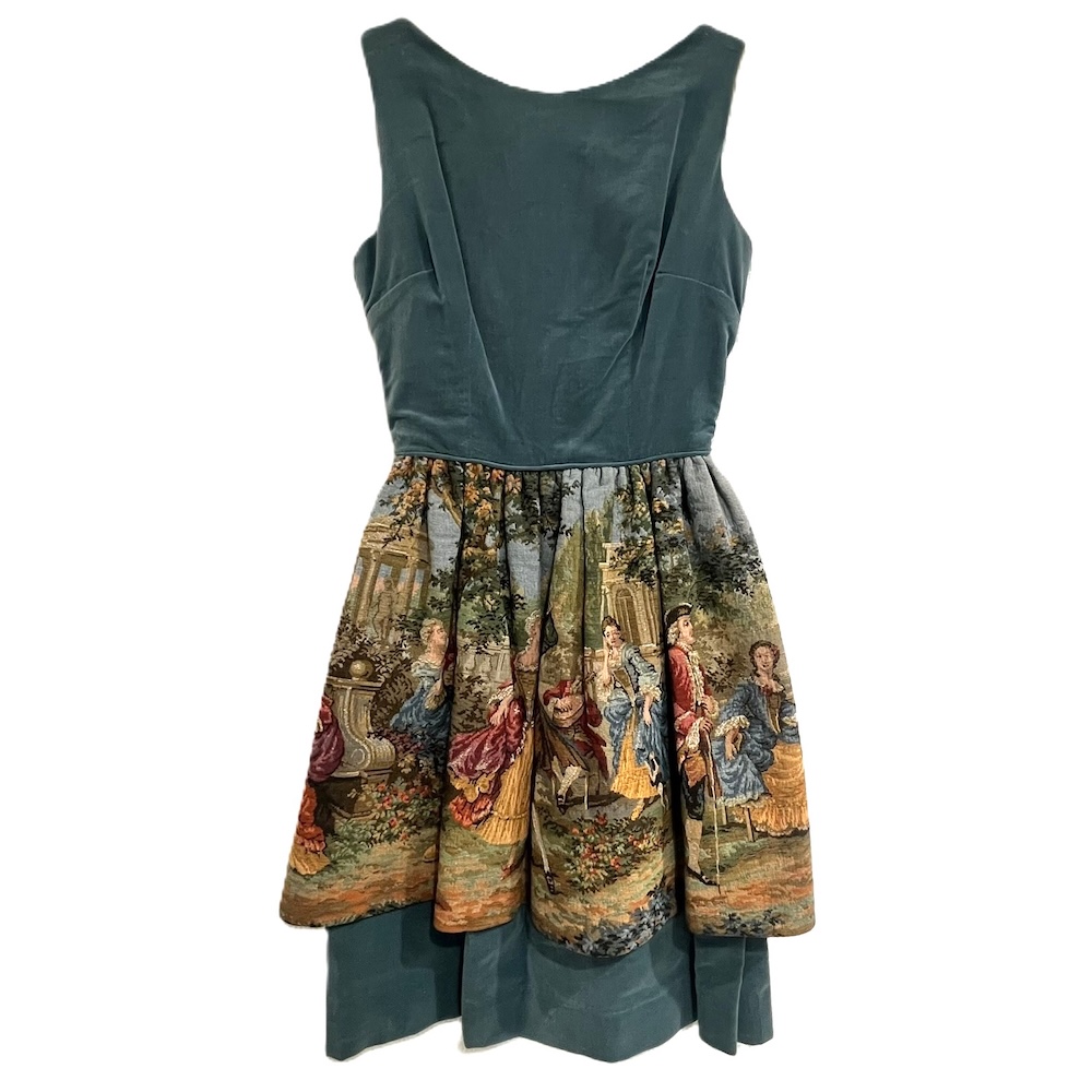 Vintage Womans Sleeveless Dress With Embroidery - Bellevue Estate Sale Auction by Rain City Estate Sales