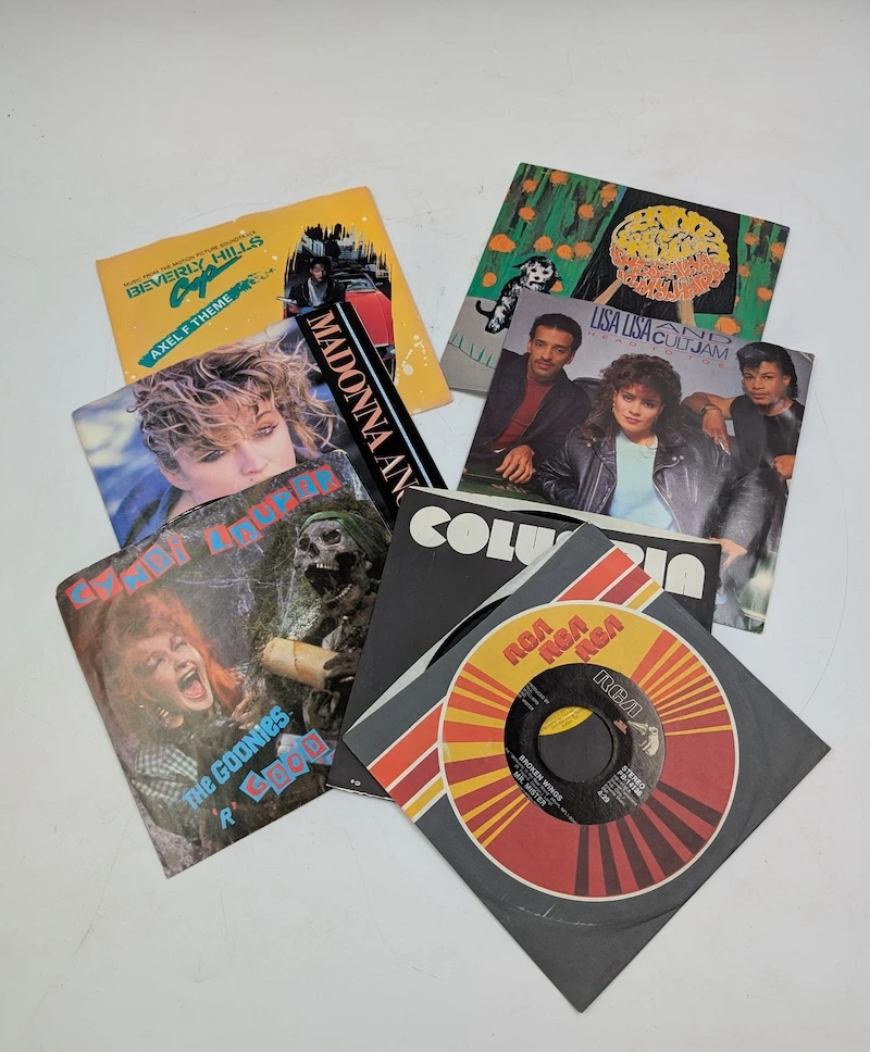 Lot of vinyl records from 1970s and 1980s pop - West Seattle Estate Sale Auction by Rain City Estate Sales